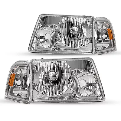 For 2001-2011 Ford Ranger Chrome Headlights+Corner Turn Signal Lights LH+RH • $54.99
