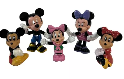 5 Assorted Disney Figures Of Mickey Mouse And Minnie Mouse • $12.99