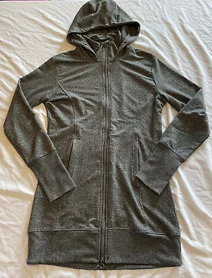 Women's MONDETTA Gray Hooded Full Zip Up Long Sleeve Size Small EUC  • $26