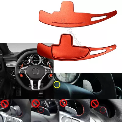 Red Aluminum Steering Wheel Shift Paddle Extension Fits 08-11 R230 SL63 SL65 • $52.70