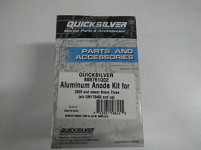 New Oem Mercruiser Quicksilver Alum Anode 888761q02 Bravo 3 Drives 888761q04 • $59.99