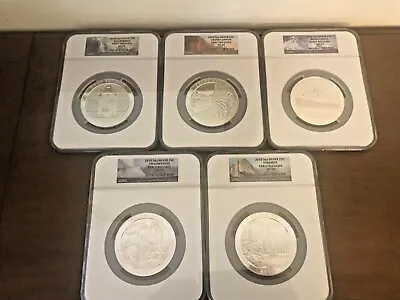 2010 NGC America The Beautiful 5 Oz Coin Set MS 69 Early Releases • $1650