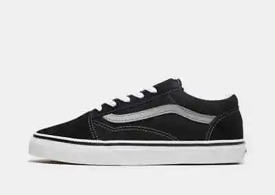 Vans Old Skool Trainers UK 4 EU 36.5 Black/Grey Canvas Sneaker RRP £45 • $69.63