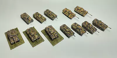 GHQ Micro Armor German Army WW2  1/285 Scale 6mm Metal Panther & Tiger II Tanks • $9.99