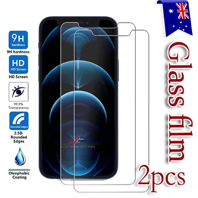 $3.99 • Buy For IPhone 13 12 11 Pro Max Mini XR X  XS SE 8 7 Tempered Glass Screen Protector