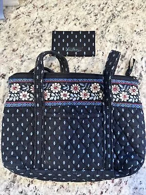 Preowned Vera Bradley Purse And Matching Wallet - Retired Pattern - Alpine Black • $5.90