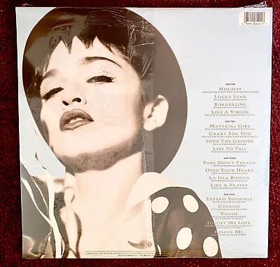 Madonna Sealed Italy Only 1990 Vinyl Mint Lp Promo Immaculate Collection Record • $175