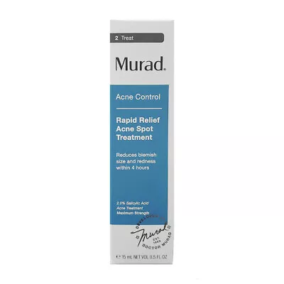Murad Acne Control Rapid Relief Acne Spot Treatment Reduce Redness .5 Oz 15 Ml  • $22.50