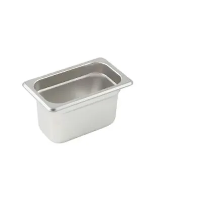 Winco SPJL-904 4-Inch Deep One-Ninth Size Anti-Jamming Steam Table Pan • $10.37