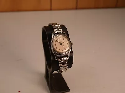 Vintage Ladies Timex Watch Wind Up Silver Tone Working • $35