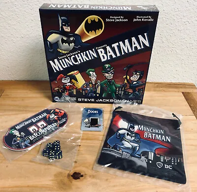 Munchkin Presents Batman Board Game Steve Jackson KICKSTARTER EDITION W/ Extras • $69.99
