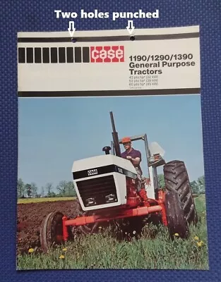 J I CASE Model 1190 1290 & 1390 Farm Tractor Sales Brochure - 1979 To 1983 • $20