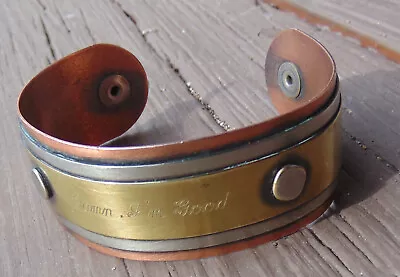  Damn I'm Good  Copper Brass Metal Cuff Bracelet Men Or Womens 1  Wide • $16