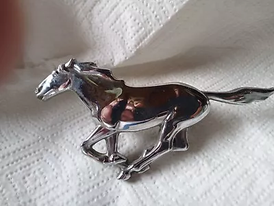 Vintage Ford Mustang Horse Grill Chrome Metal Emblem  #dizb-8216a • $20