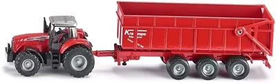 £19.99 • Buy Siku 1844, Massey Ferguson Tractor With Trailer, 1:87 Metal/Plastic OO/HO Gauge