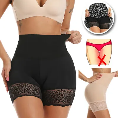 Women Anti Chafing Slip Shorts Tummy Control Body Shaper Underwear Safety Pants • £11.79