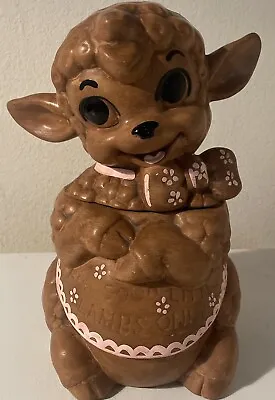 Vintage For Good Little Lambs Only Vintage Twin Winton Ceramic Cookie Jar • $44.99