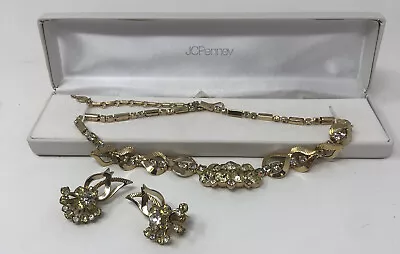 Vintage Sarah Coventry Demi Necklace & Earring Se Monte Carlo 1961 With Box • $39.99