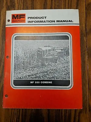 Vtg. MF 550 Combine Product Information Manual Massey Ferguson Sales Brochure  • $19.95