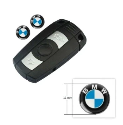 $8.95 • Buy BMW 11mm Car Key Fob Remote Stickers/Decals 4 Pcs - AU