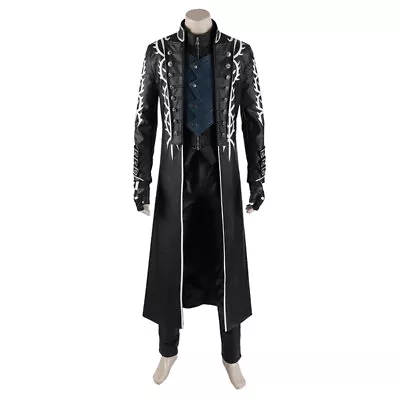 NEW! Anime Devil May Cry Vergil Cosplay Costume Outfit Jacket Full Set Halloween • $144.23