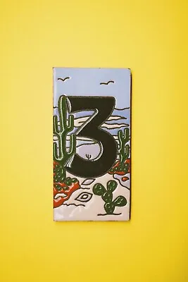 Mexican Tile Talavera Ceramic House Numbers Tile #3 • $16