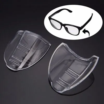 £2.58 • Buy Clear Universal Flexible Protective Side Shields For Eye Glasses Safety Glasses