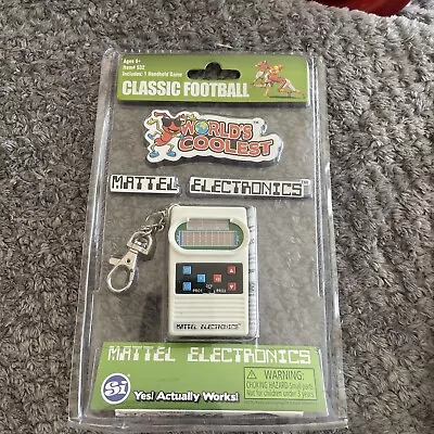 Mattel Worlds Coolest Mini Classic Football Electronic Game Handheld Key Chain • $11