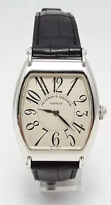 $8798.83 • Buy Vacheron Constantin 1912 Les Historiques Tonneau Collection 18K White Gold Watch