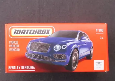 Matchbox  Bentley Bentayga  2021 Blue Power Grab Mib • $9.99