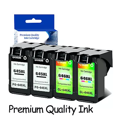 4x Ink Cartridge 645XL 646XL For Canon PIXMA MG2960 MG2965 MG3060 MX496 TS3160 • $136.38