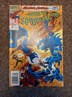 Web Of Spiderman 102 Jul. Maximum Carnage Part 6 Of 14. Marvel Comics  • £9.99