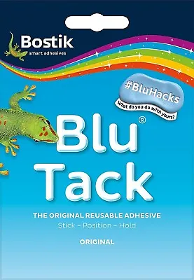 Super Tough Blue Tack Tac Reusable Handy Size Sticky Adhesive Putty Glue • $13.53