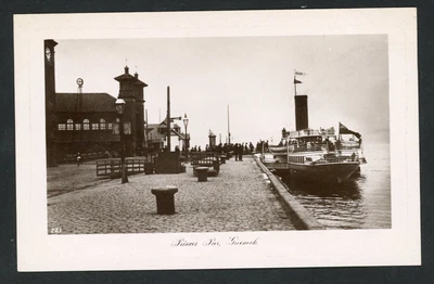£3.99 • Buy PC GREENOCK STEAM PADDLE STEAMER SHIP PRINCES PIER RENFREWSHIRE SCOTLAND C1914