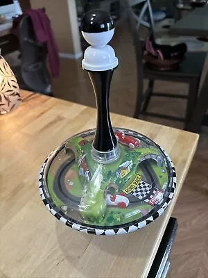 Vintage Schylling Metal Tin Toy Spinning Top Road Race • $17.99