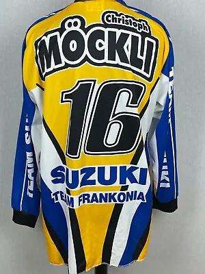 Christoph Möckli Motocross Jersey Suzuki Team Frankonia Vintage 90’s Rare • $74.25