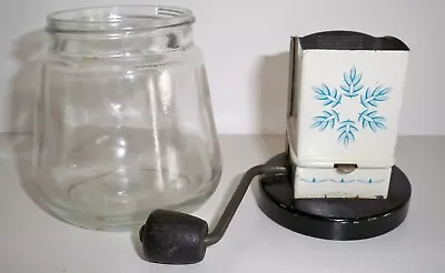 Vintage Androck Nut Grinder Blue & White Design • $12.95