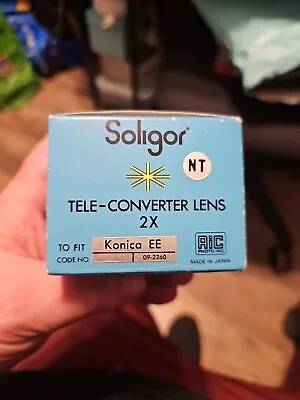 Soligor C/D Auto Tele Converter 2X For Konica EE Mount With Case New Old Stock • $16.85