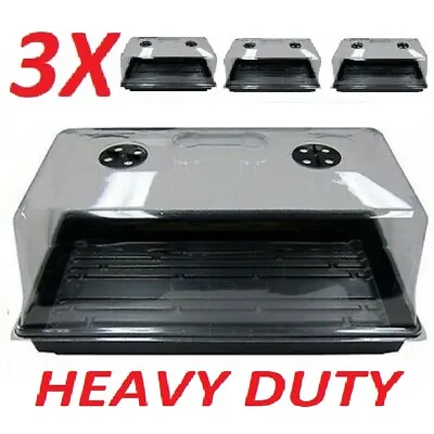 X3 Hydroponic Cloning Dome Tray 10  X 20  Propagation Kit  Vented Humidity   • $52.95