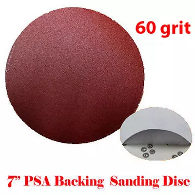 10x 7  60 Grit Sanding Disc Paper Stick And Peel And Stick PSA Sander Abrasive  • $9.99