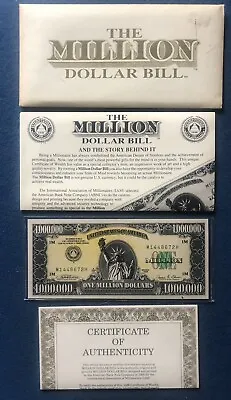 Vintage Magic Trick One In A Million Dollar Bill Switch Quality Currency • $9.95