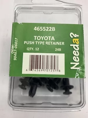 Needa 465522B Push Type Trim Retainer Clips Replaces 90467-06017 - 12 PACK • $11.99