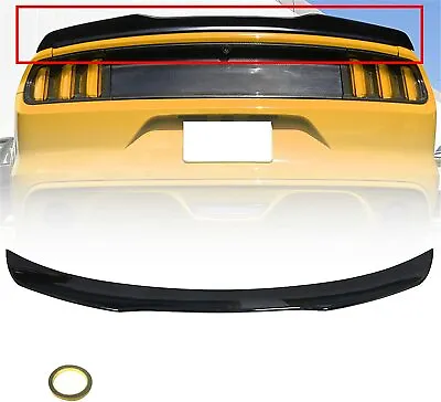 For 2015-2023 Ford Mustang GT H-Style GLOSS BLACK Trunk Spoiler Wing Lip • $79.99