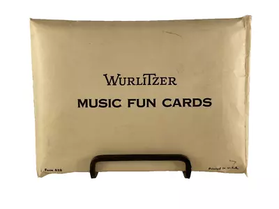 Vintage Wulitzer Music Fun Cards Key Board Educational Flash Cards • $10