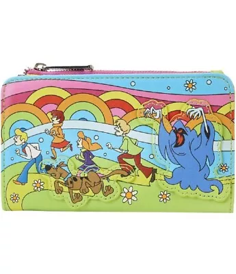 NEW! Loungefly Scooby Doo Psychedelic Monster Chase Glow In The Dark Wallet • $38