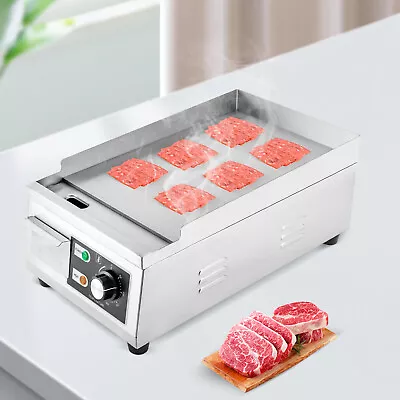 2500W Electric Griddle Grill BBQ Hot Plate Commercial Stainless Steel Countertop • $151