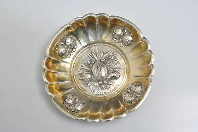 Antique Repousse 800 Silver German Candy Nut Trinket Dish - 65 Gr • $75