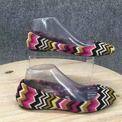 Missoni For Targets Shoes Womens 8.5 Ballet Flats Multicolor Fabric Slip On • $14.94