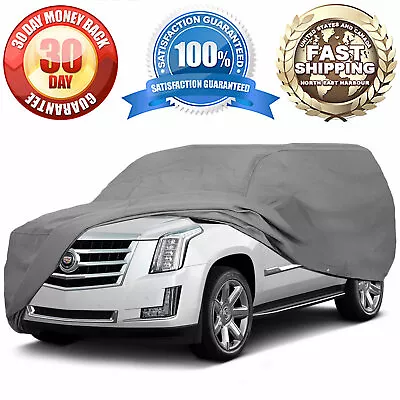 Universal Car Full Cover 4 Layer Waterproof SUV Van Pickup Trucks 22ft Grey • $48.99