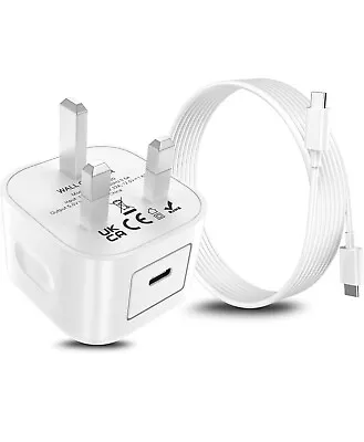 IPhone 15 USB C Charger [MFi Certified] 20W PD USB C Fast Charger Plug With 6FT • £10.25